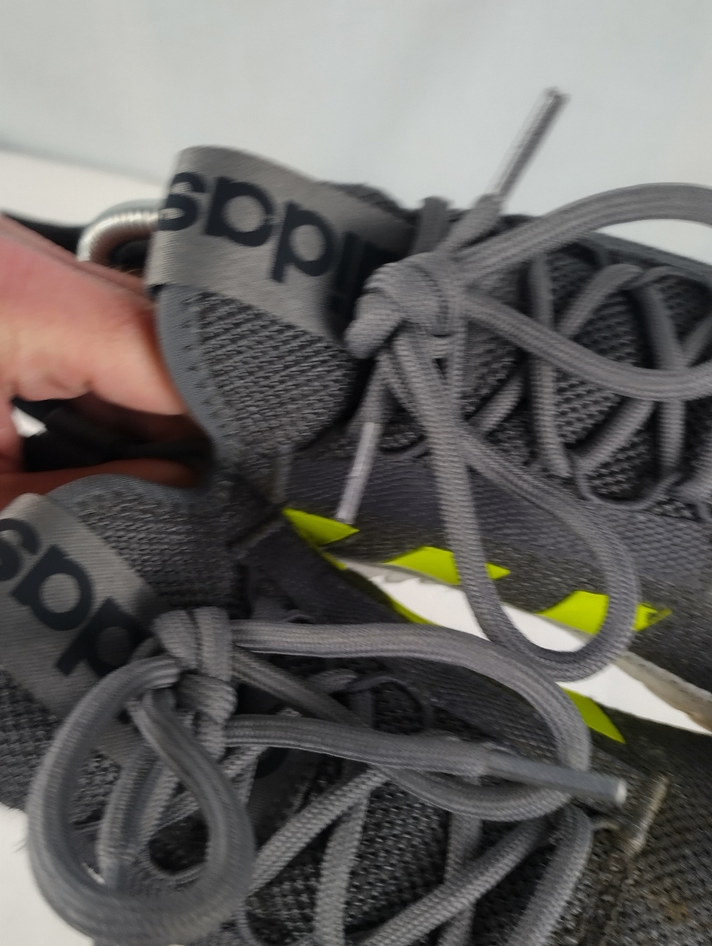 Adidas Men's Size 10.5 Kaptir 2.0 Gray Running Sneakers Lace Up Shoes GW4419 - Picture 9 of 9